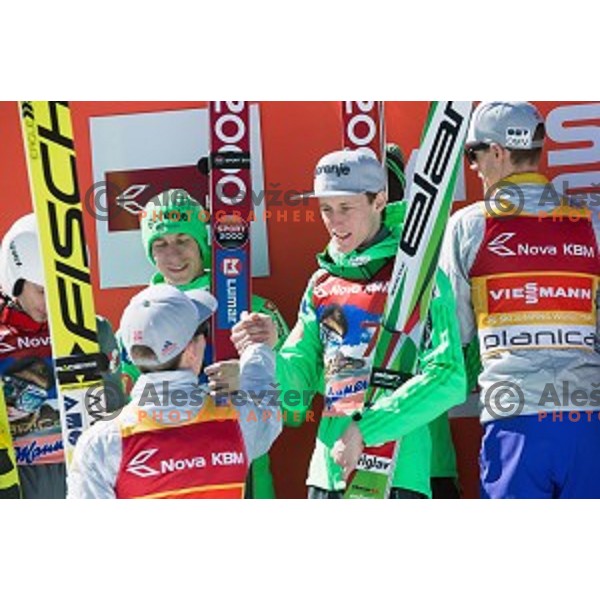 team competition at Ski flying event during the Final of FIS Ski jumping World Cup Planica, Slovenia on March 19, 2016