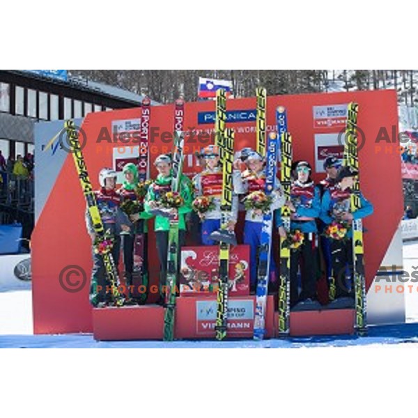 team competition at Ski flying event during the Final of FIS Ski jumping World Cup Planica, Slovenia on March 19, 2016