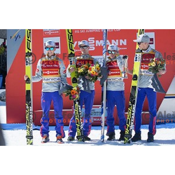 team competition at Ski flying event during the Final of FIS Ski jumping World Cup Planica, Slovenia on March 19, 2016
