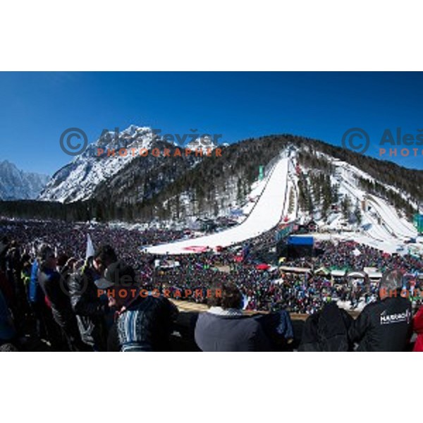 team competition at Ski flying event during the Final of FIS Ski jumping World Cup Planica, Slovenia on March 19, 2016