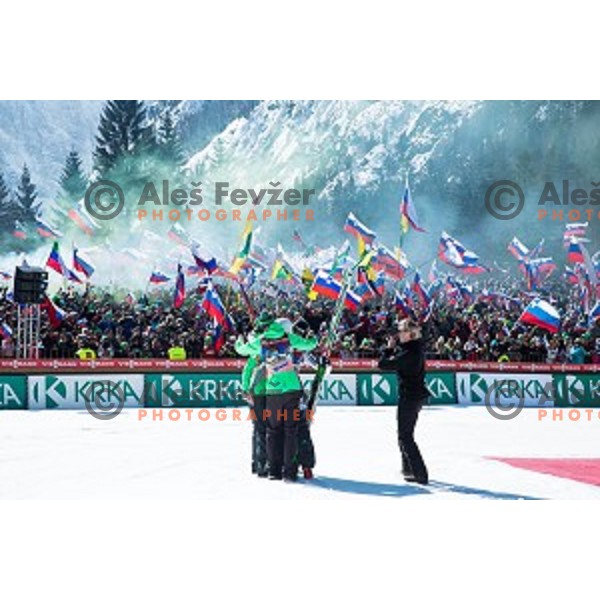 team competition at Ski flying event during the Final of FIS Ski jumping World Cup Planica, Slovenia on March 19, 2016