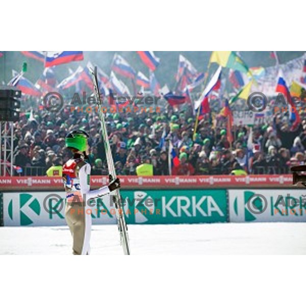team competition at Ski flying event during the Final of FIS Ski jumping World Cup Planica, Slovenia on March 19, 2016