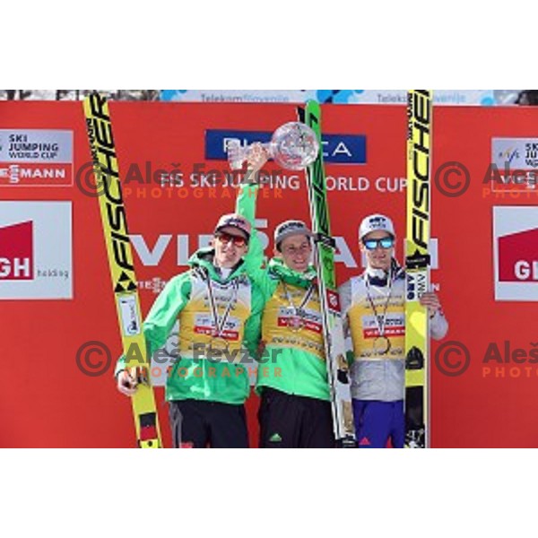 Peter Prevc (SLO) overall winner of FIS Ski jumping World Cup season 2015/2016 in Planica, Slovenia on March 20, 2016