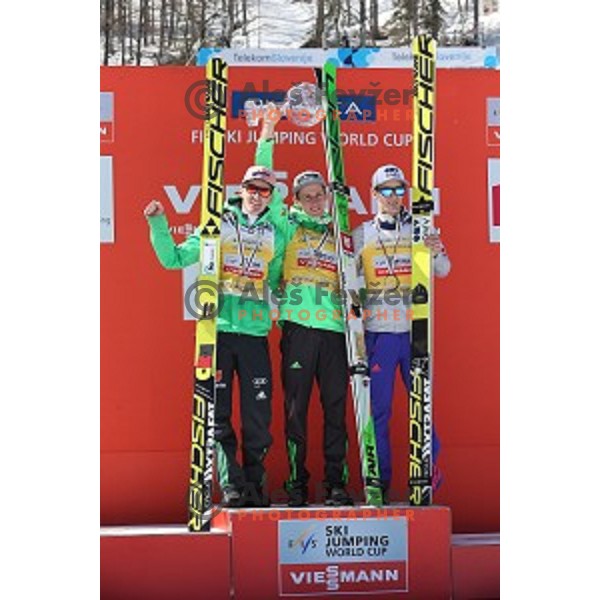 Peter Prevc (SLO) overall winner of FIS Ski jumping World Cup season 2015/2016 in Planica, Slovenia on March 20, 2016