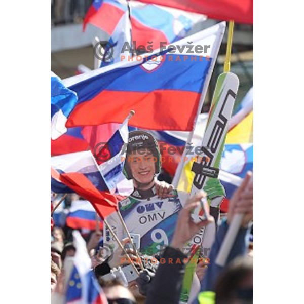 Peter Prevc at Ski flying event during the Final of FIS Ski jumping World Cup season 2015/2016 in Planica, Slovenia on March 20, 2016