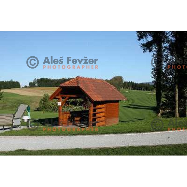 Start hut at Otocec golf course 