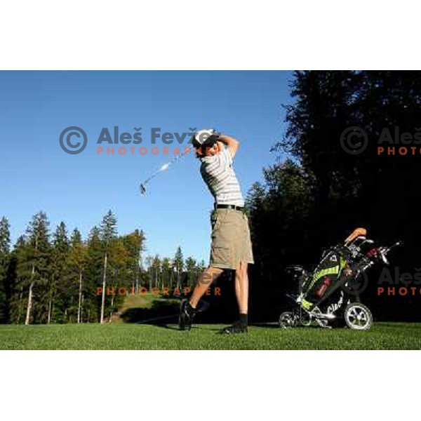 Miha Stojkovic on 6th fairway, Otocec golf course 