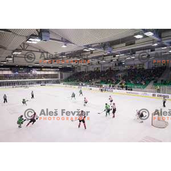 action during ice-hockey match Telemach Olimpija - SIJ Acroni Jesenice in the Final of Slovenian Championship, Tivoli Hall, Ljubljana, Slovenia on April 4, 2016