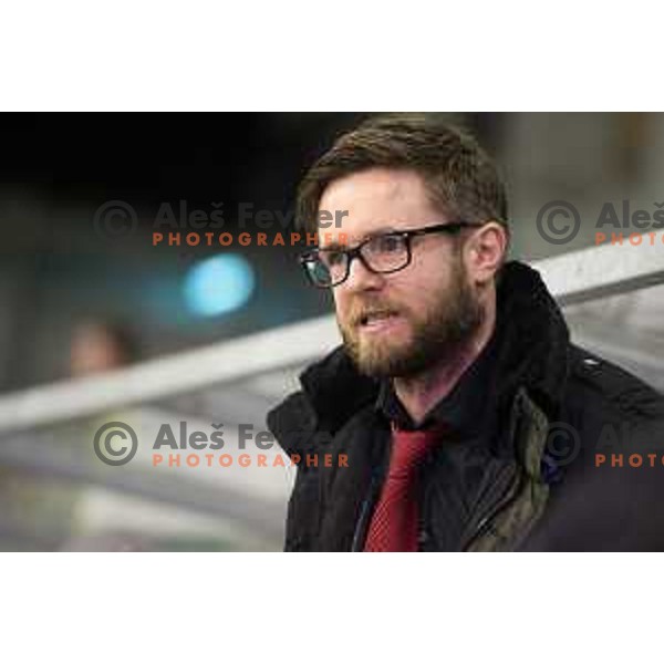 Dejan Varl of SIJ Acroni Jesenice during ice-hockey match Telemach Olimpija - SIJ Acroni Jesenice in the Final of Slovenian Championship, Tivoli Hall, Ljubljana, Slovenia on April 4, 2016