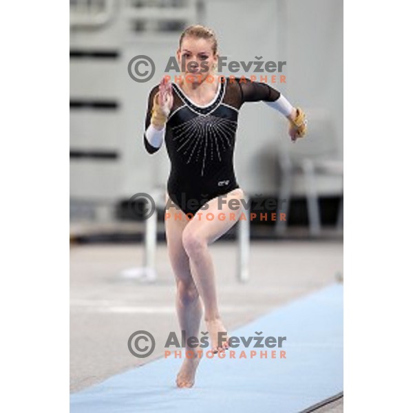Teja Belak of Slovenia during Artistic Gymnastics World Cup in Stozice Hall, Ljubljana on April 9, 2016