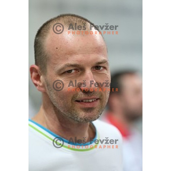 Sebastjan Piletic, coach of Slovenia during Artistic Gymnastics World Cup in Stozice Hall, Ljubljana on April 9, 2016