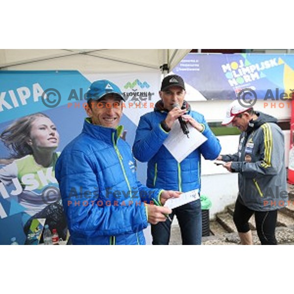 Moja norma Rio 2016 recreational event of Olympic Committee of Slovenia where runners make a time test on 2400 meters at Kranj Athletic Stadium on April 9, 2016