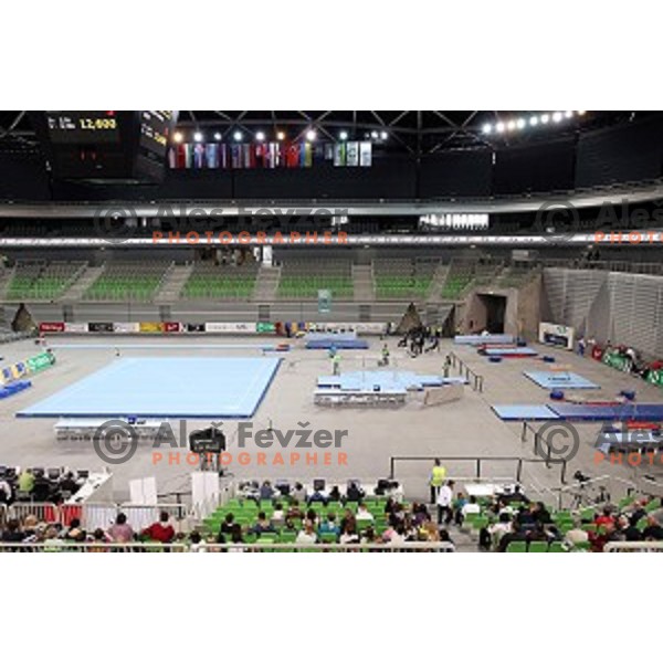 Artistic Gymnastics World Cup in Stozice Hall, Ljubljana on April 10, 2016