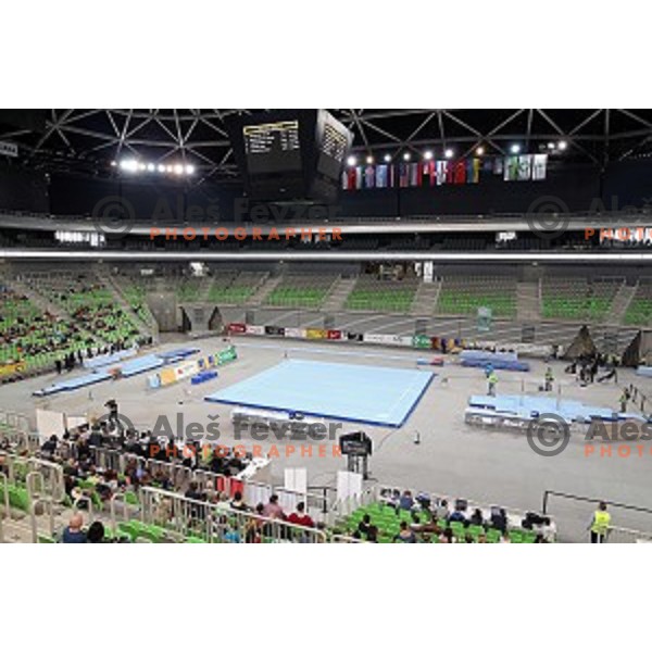 Artistic Gymnastics World Cup in Stozice Hall, Ljubljana on April 10, 2016