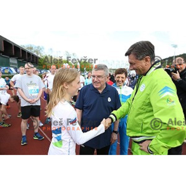 Moja norma Rio 2016 recreational event of Olympic Committee of Slovenia at Kodeljevo, Ljubljana on April 15, 2016