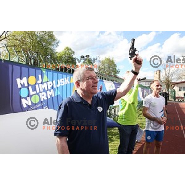 Moja norma Rio 2016 recreational event of Olympic Committee of Slovenia at Kodeljevo, Ljubljana on April 15, 2016
