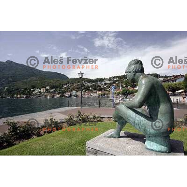 Lago Maggiore and city of Ascona, Switzerland 