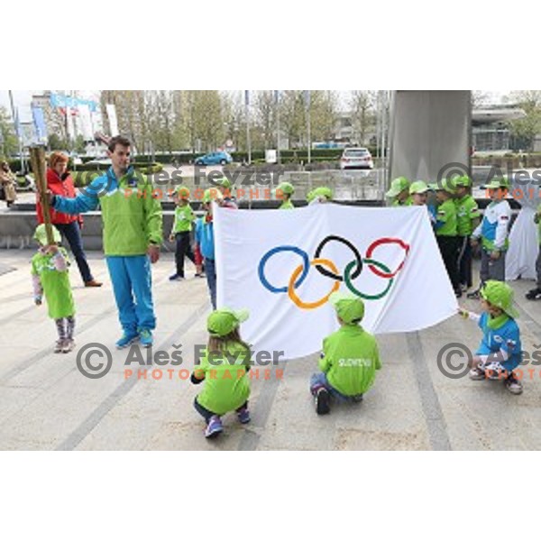 Mitja Petkovsek at opening of Slovenian Olympic educational centre in BTC city, Ljubljana on April 15, 2016