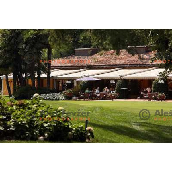 Club house restaurant at Patriziale Ascona golf club, Switzerland 