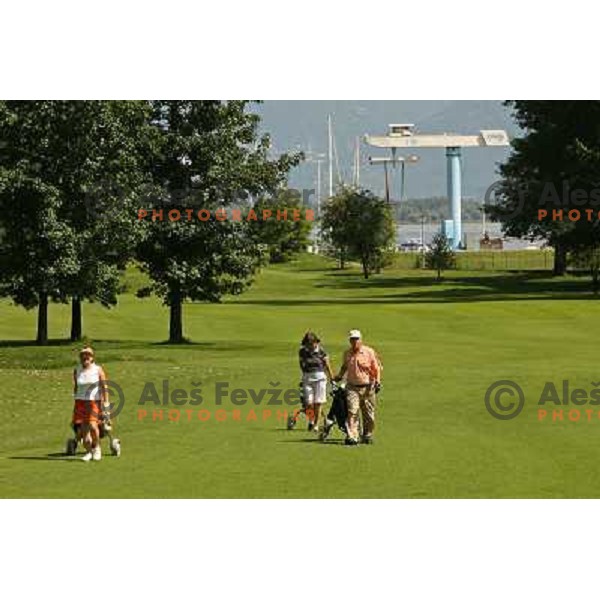 Fairway of 16th hole at Patriziale Ascona golf club, Switzerland 