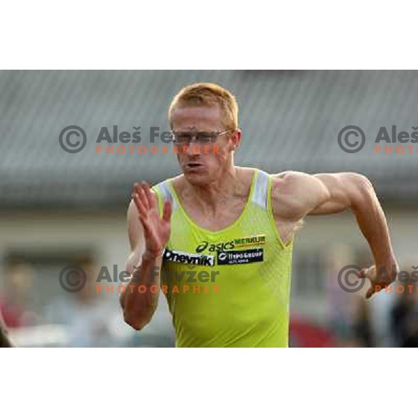Matic Osovnikar na mitingu Celjskih knezov, Finale Medanrodne atletske lige za VN zavarovalnice Vzajemna, Celje 13.9.2007. Foto Ales Fevzer 