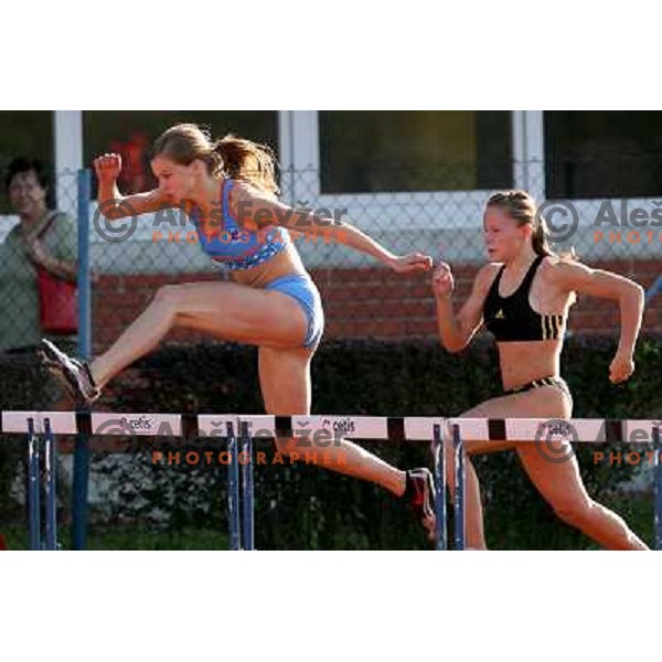 Sara Strajnar na mitingu Celjskih knezov, Finale Medanrodne atletske lige za VN zavarovalnice Vzajemna, Celje 13.9.2007. Foto Ales Fevzer 