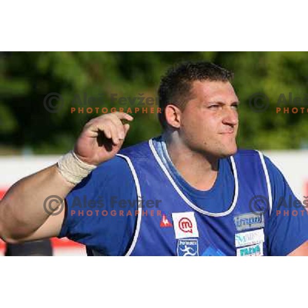 Miran Vodovnik na mitingu Celjskih knezov, Finale Medanrodne atletske lige za VN zavarovalnice Vzajemna, Celje 13.9.2007. Foto Ales Fevzer 