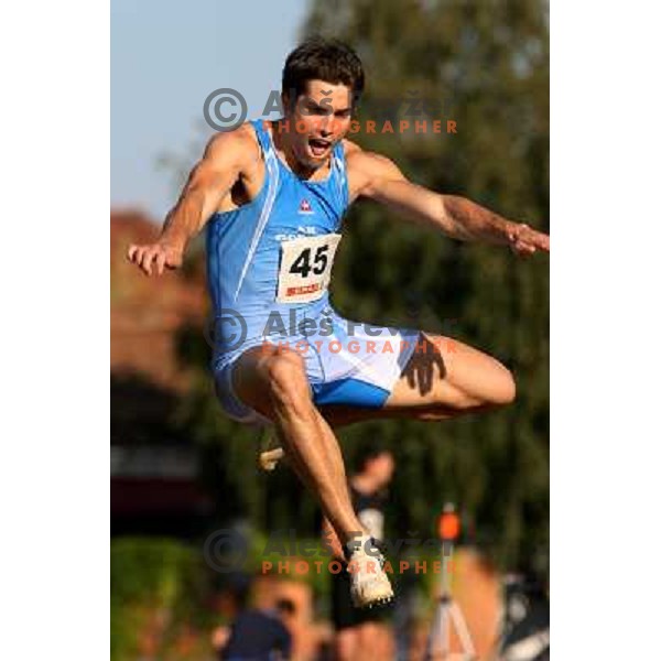 Andrej Batagelj na mitingu Celjskih knezov, Finale Medanrodne atletske lige za VN zavarovalnice Vzajemna, Celje 13.9.2007. Foto Ales Fevzer 