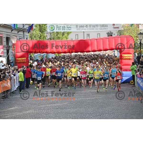 Tek trojk in Pohod ob Zici 2016 , Ljubljana, Slovenia, May 7, 2016