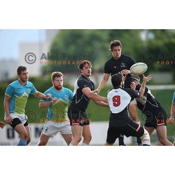Slovenia-Austria rugby match in Ljubljana, Slovenia on May 7, 2016