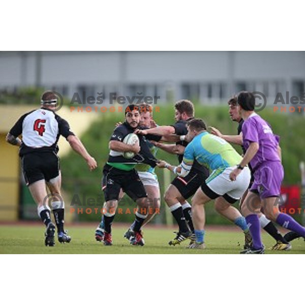 Slovenia-Austria rugby match in Ljubljana, Slovenia on May 7, 2016