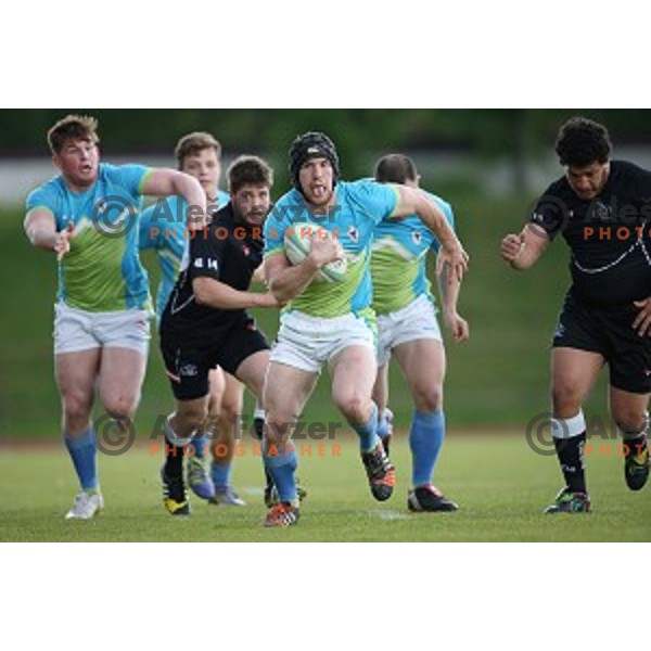 Slovenia-Austria rugby match in Ljubljana, Slovenia on May 7, 2016