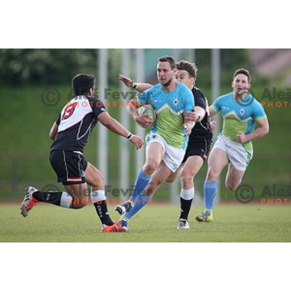 Slovenia-Austria rugby match in Ljubljana, Slovenia on May 7, 2016