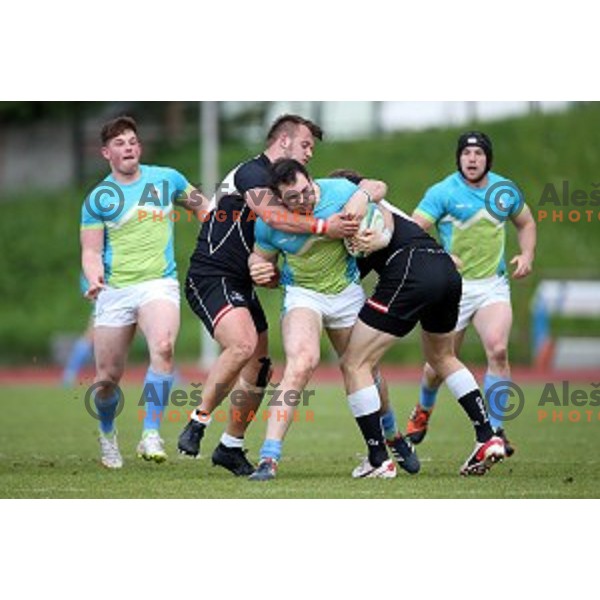 Slovenia-Austria rugby match in Ljubljana, Slovenia on May 7, 2016