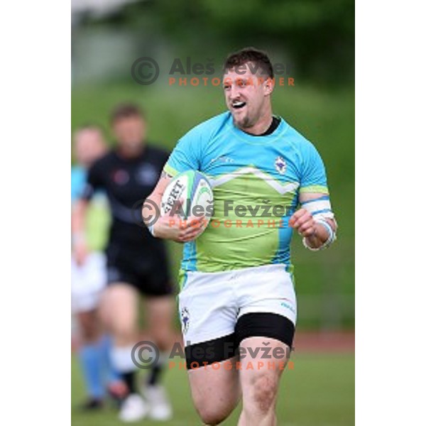 Grega Miljus during Slovenia-Austria rugby match in Ljubljana, Slovenia on May 7, 2016