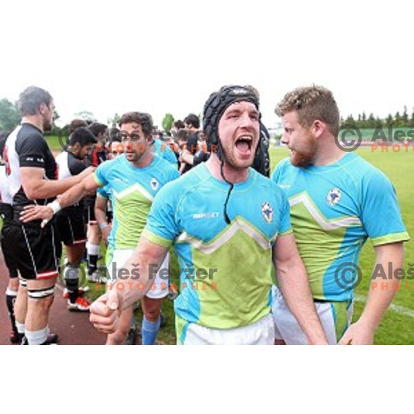 Slovenia-Austria rugby match in Ljubljana, Slovenia on May 7, 2016