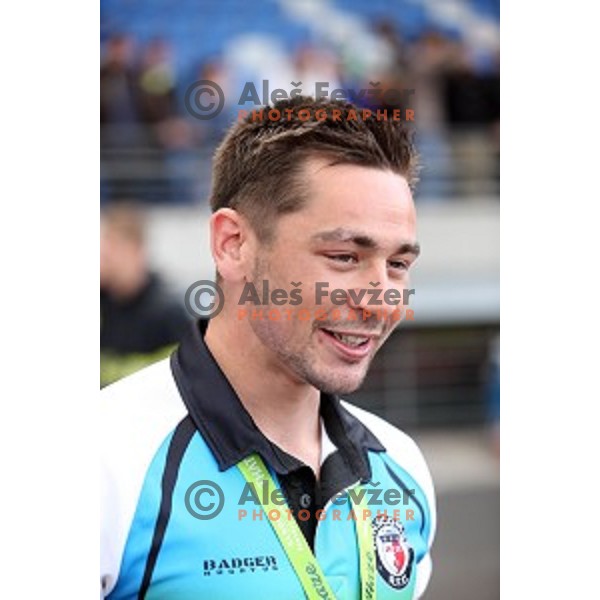 Lewis Podpadec during Slovenia-Austria rugby match in Ljubljana, Slovenia on May 7, 2016