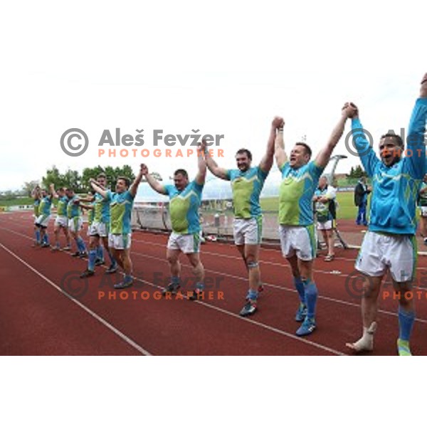 Slovenia-Austria rugby match in Ljubljana, Slovenia on May 7, 2016
