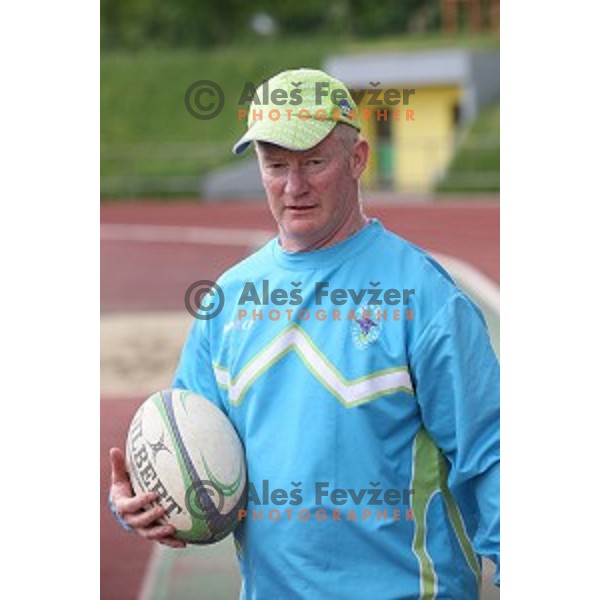 Andrew Fenton, head coach of Slovenia during Slovenia-Austria rugby match in Ljubljana, Slovenia on May 7, 2016