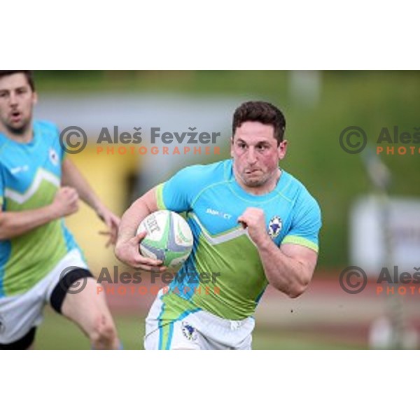 Skofic during Slovenia-Austria rugby match in Ljubljana, Slovenia on May 7, 2016