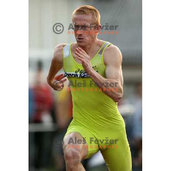 Matic Osovnikar na mitingu Celjskih knezov, Finale Medanrodne atletske lige za VN zavarovalnice Vzajemna, Celje 13.9.2007. Foto Ales Fevzer 