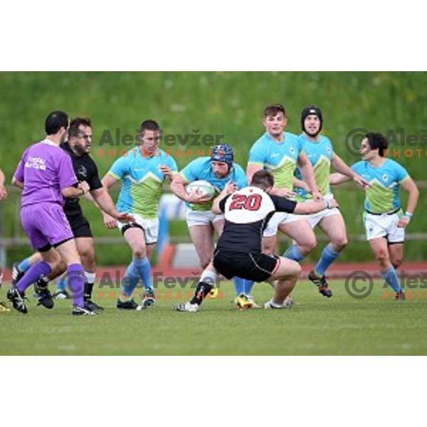 Slovenia-Austria rugby match in Ljubljana, Slovenia on May 7, 2016