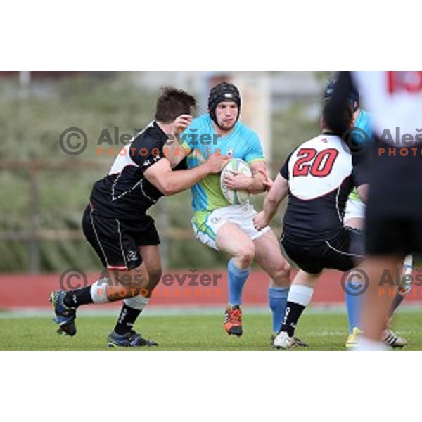 Slovenia-Austria rugby match in Ljubljana, Slovenia on May 7, 2016
