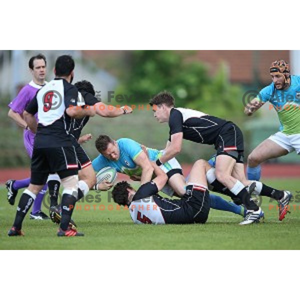 Slovenia-Austria rugby match in Ljubljana, Slovenia on May 7, 2016
