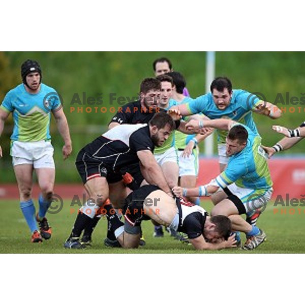 Slovenia-Austria rugby match in Ljubljana, Slovenia on May 7, 2016