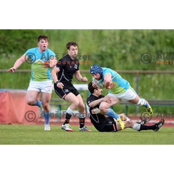 Slovenia-Austria rugby match in Ljubljana, Slovenia on May 7, 2016
