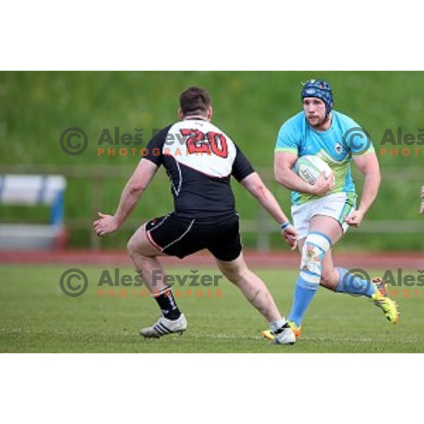 Slovenia-Austria rugby match in Ljubljana, Slovenia on May 7, 2016