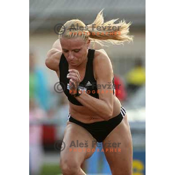 Sabina Veit na mitingu Celjskih knezov, Finale Medanrodne atletske lige za VN zavarovalnice Vzajemna, Celje 13.9.2007. Foto Ales Fevzer 
