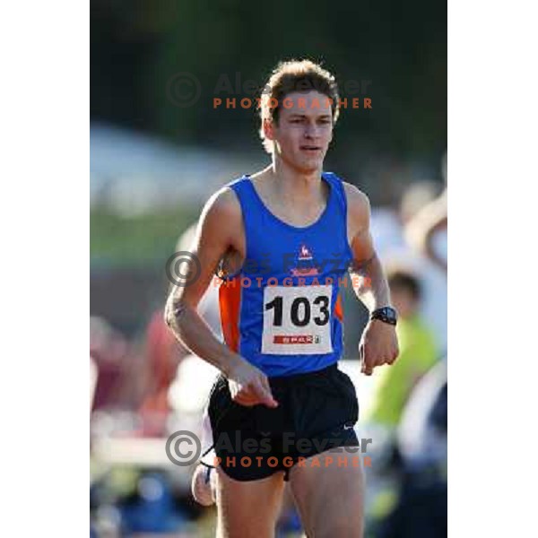 Aljosa Vajda na mitingu Celjskih knezov, Finale Medanrodne atletske lige za VN zavarovalnice Vzajemna, Celje 13.9.2007. Foto Ales Fevzer 