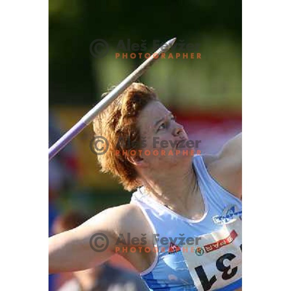 Martina Ratej na mitingu Celjskih knezov, Finale Medanrodne atletske lige za VN zavarovalnice Vzajemna, Celje 13.9.2007. Foto Ales Fevzer 